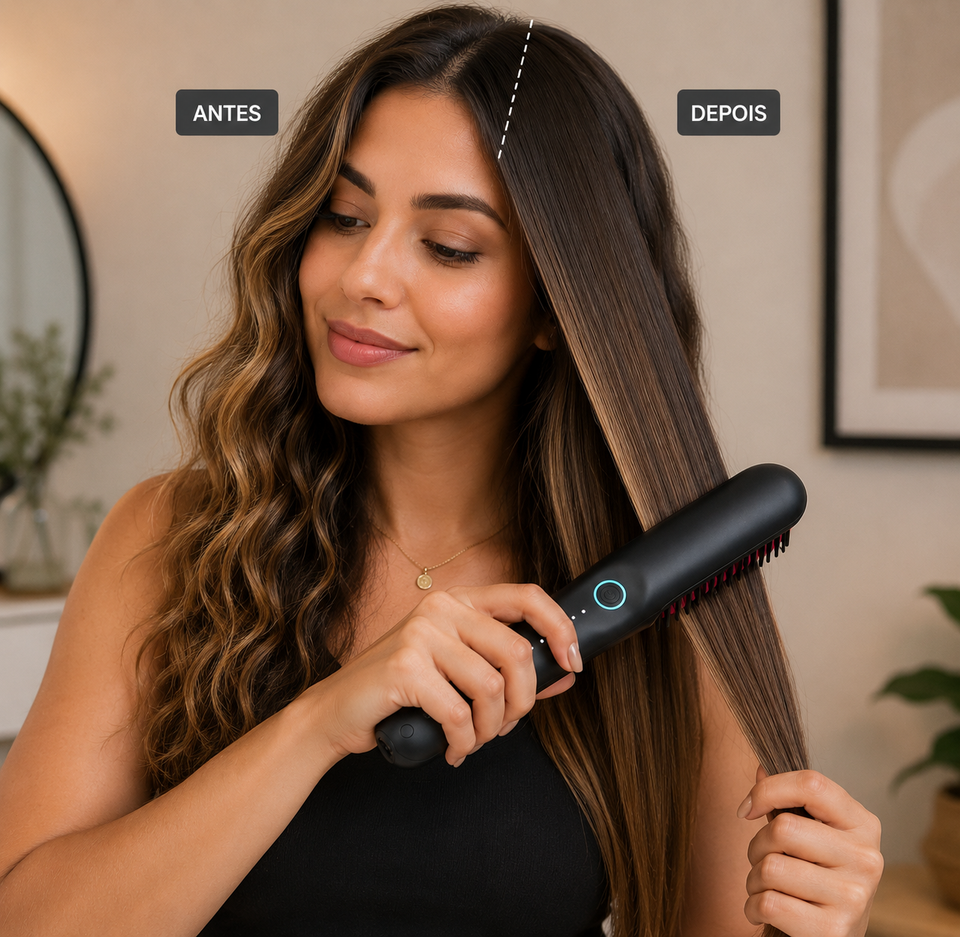 Plancha para el cabello inalámbrica