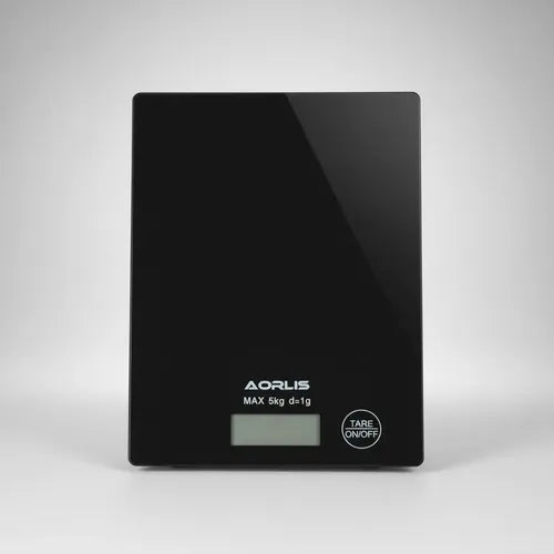 Báscula electrónica de cocina de alta precisión.