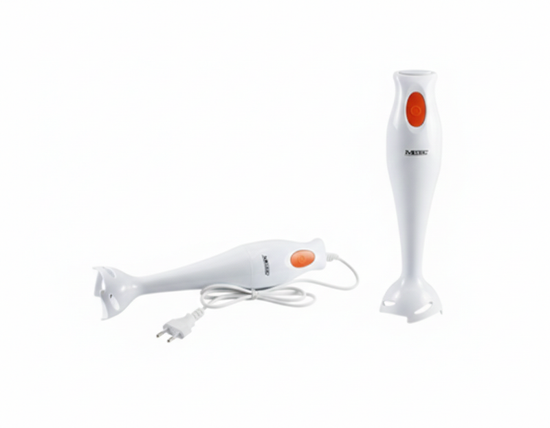 Batidora eléctrica potente y funcional de 300 W en color blanco