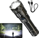 Linterna portátil – 400 mAh – pantalla LED – zoom telescópico