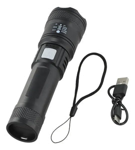 Linterna portátil – 400 mAh – pantalla LED – zoom telescópico